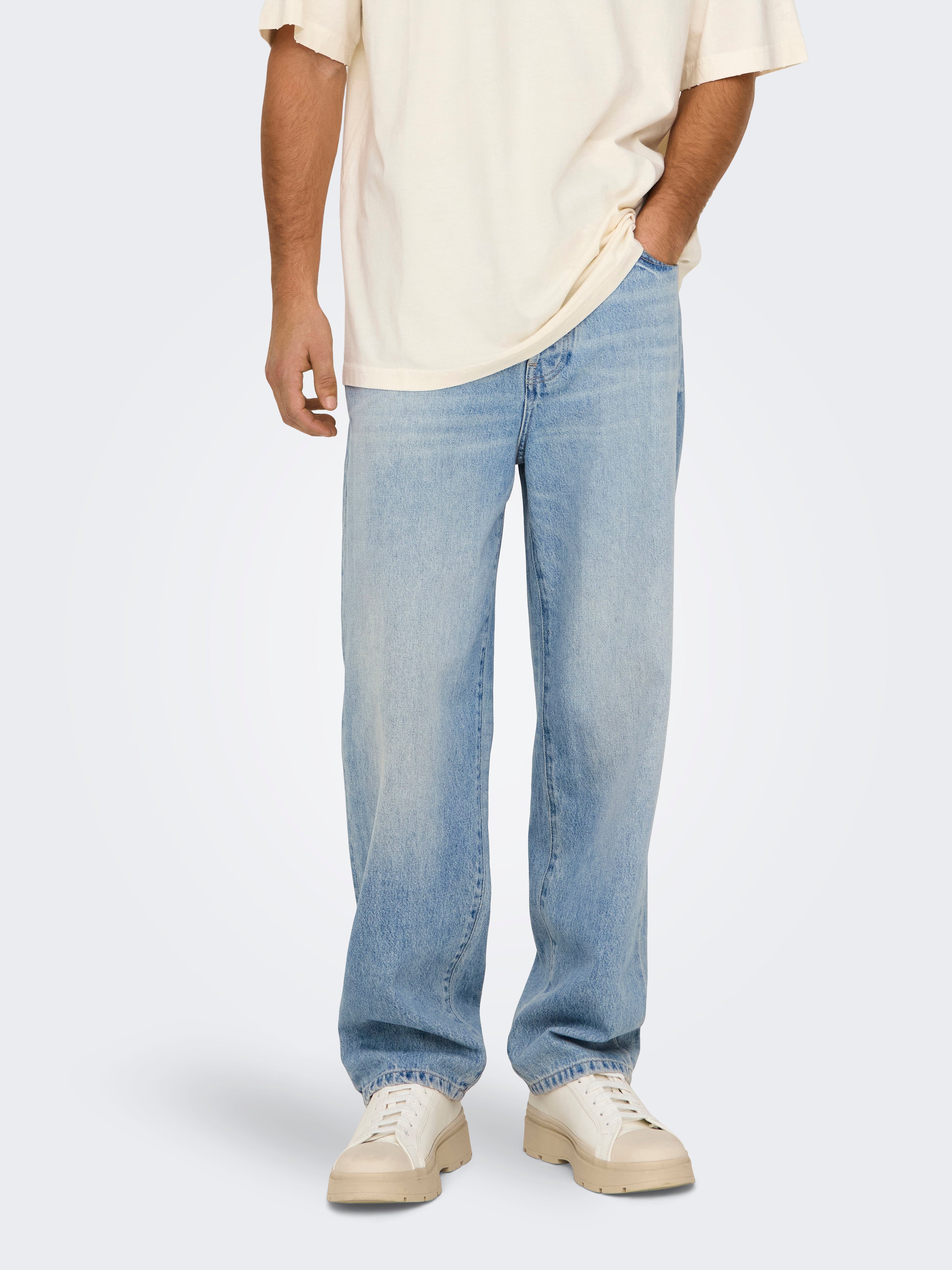 jeans fade loose