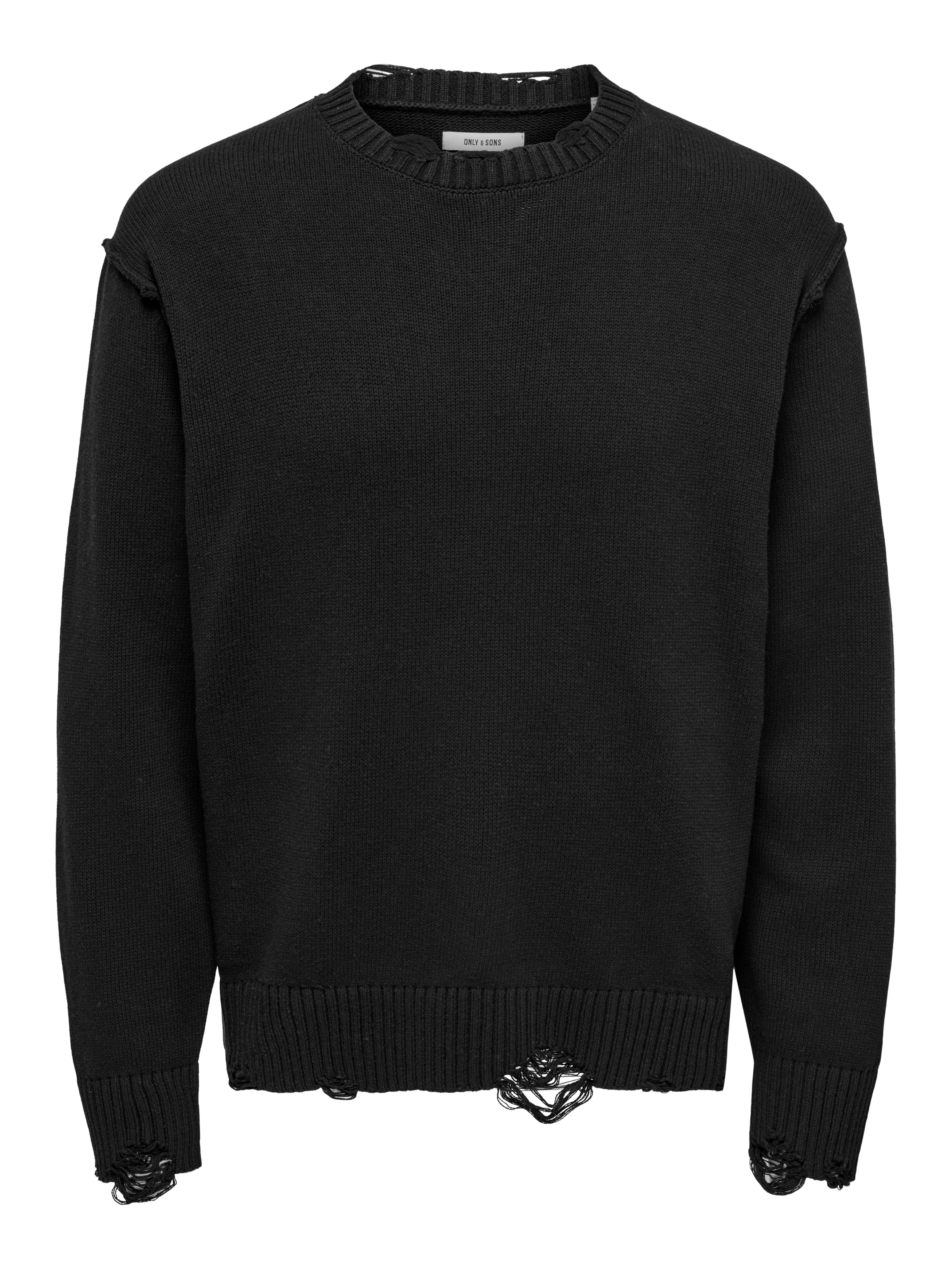 Maglione Only and Sons Neck Nero