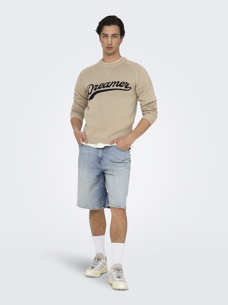 Shorts Carl Loose balloon light blue denim