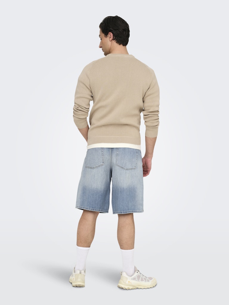 Shorts Carl Loose balloon light blue denim