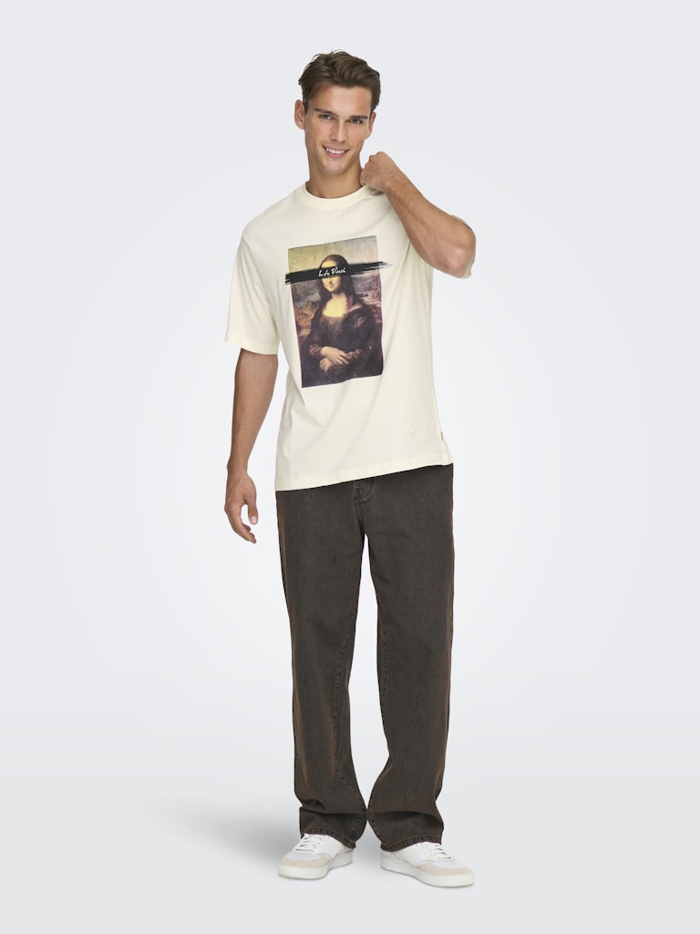 T-shirt Only & sons Monalisa bianca