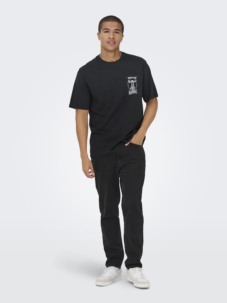 T-shirt Only & Sons Monalisa nera