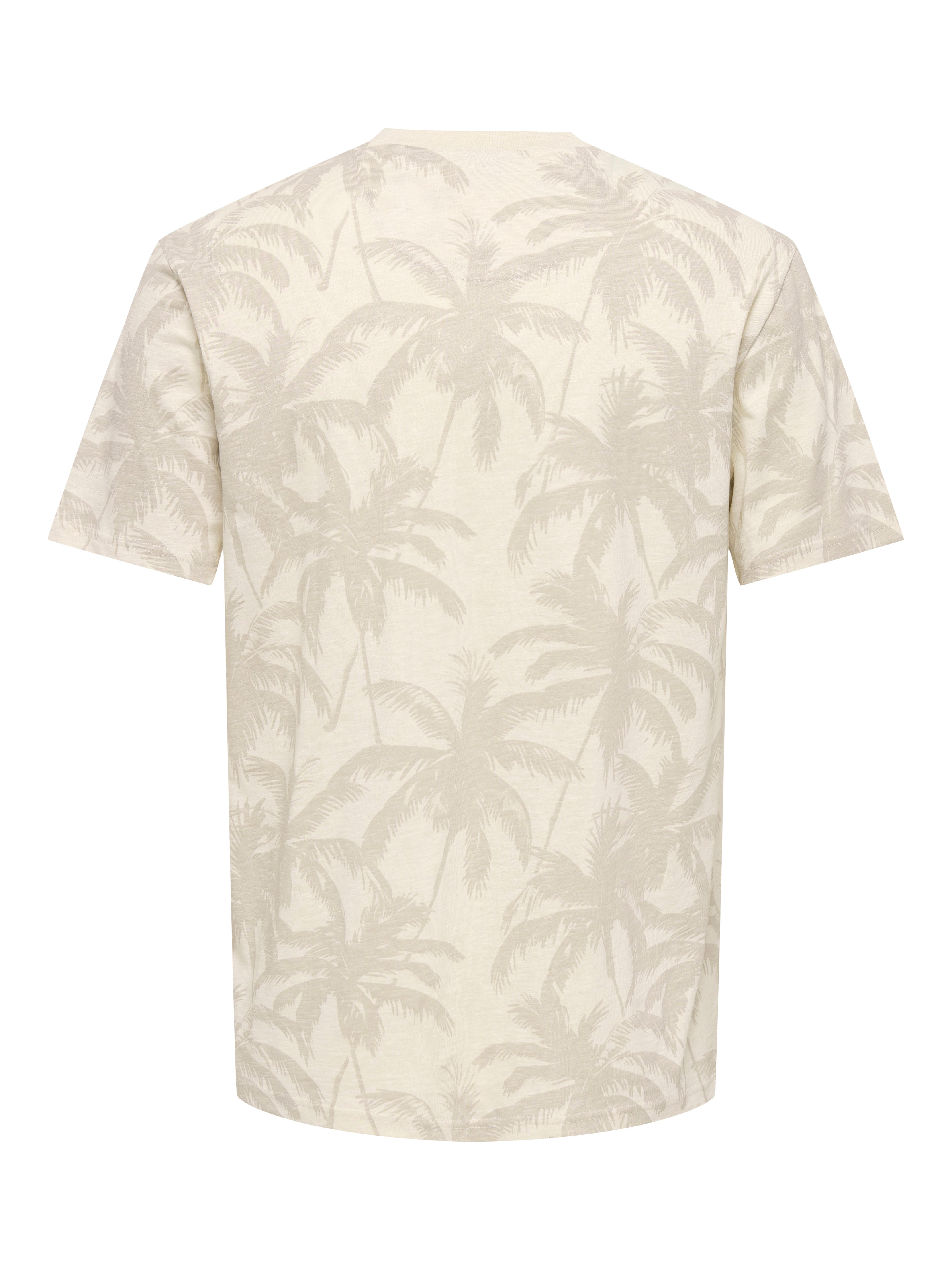 T-shirt Perry con Palme Sabbia