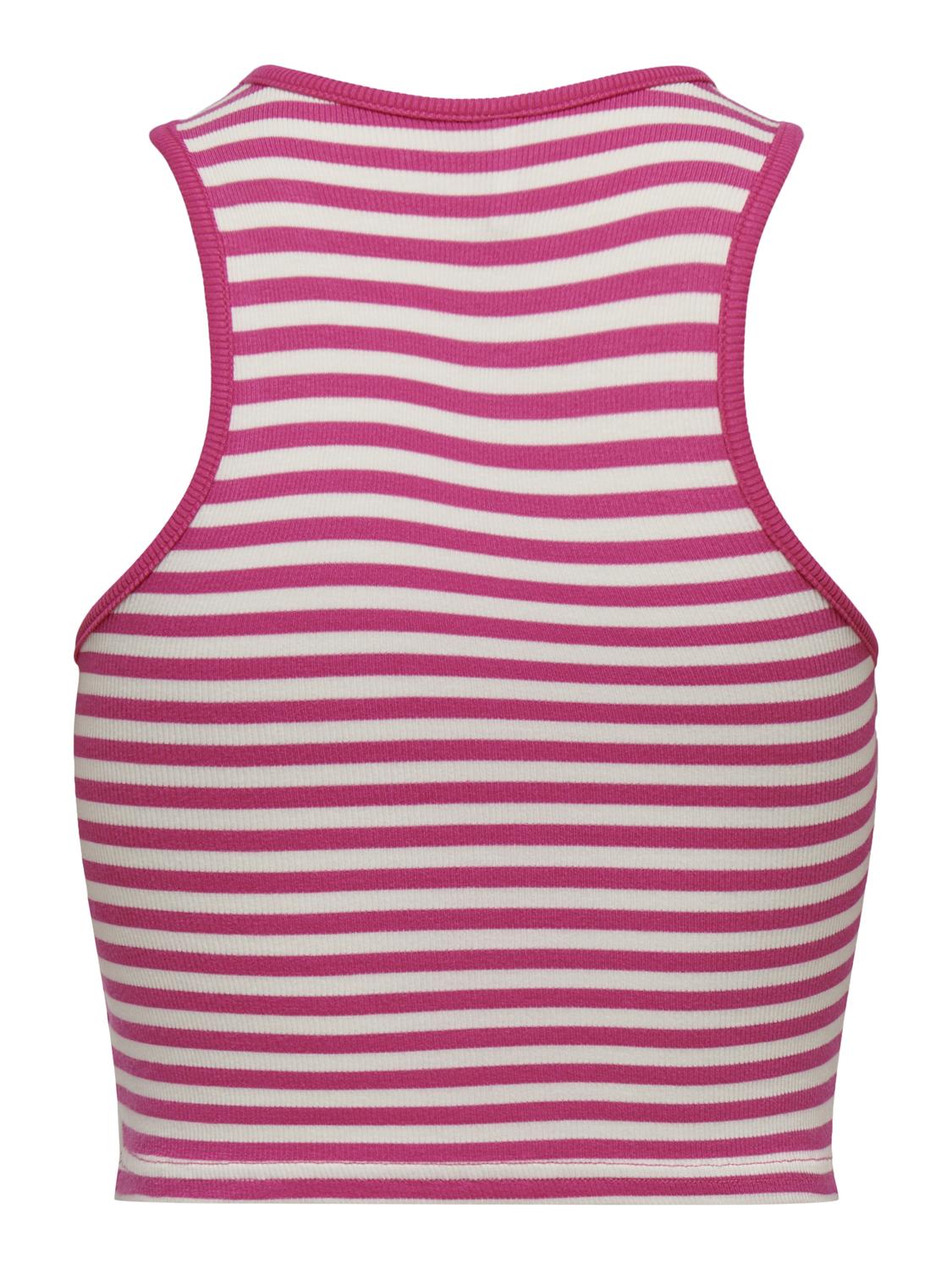 Top Delia Bianco e Fucsia