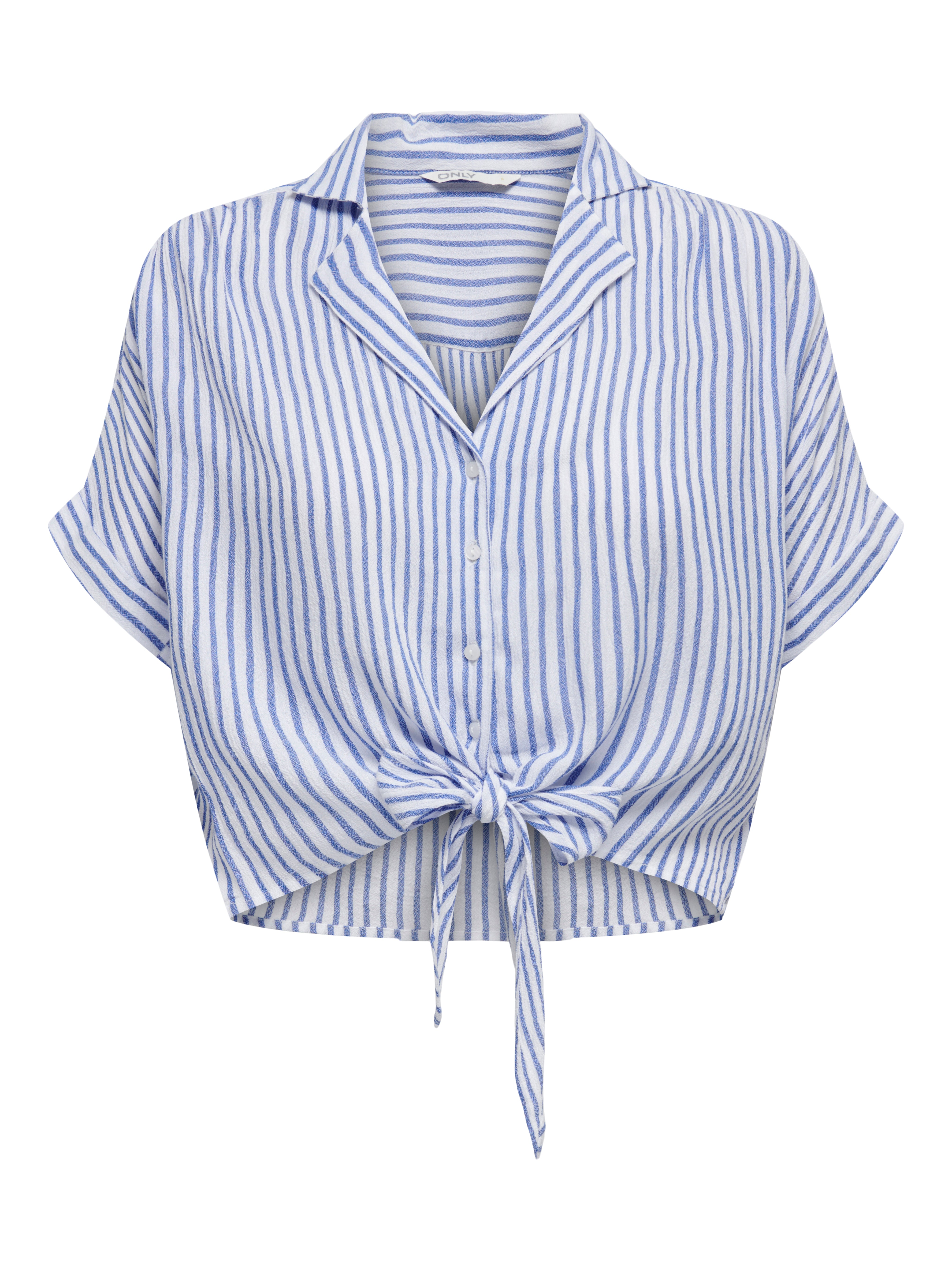Camicia Paula A Righe Bianco e Azzurro