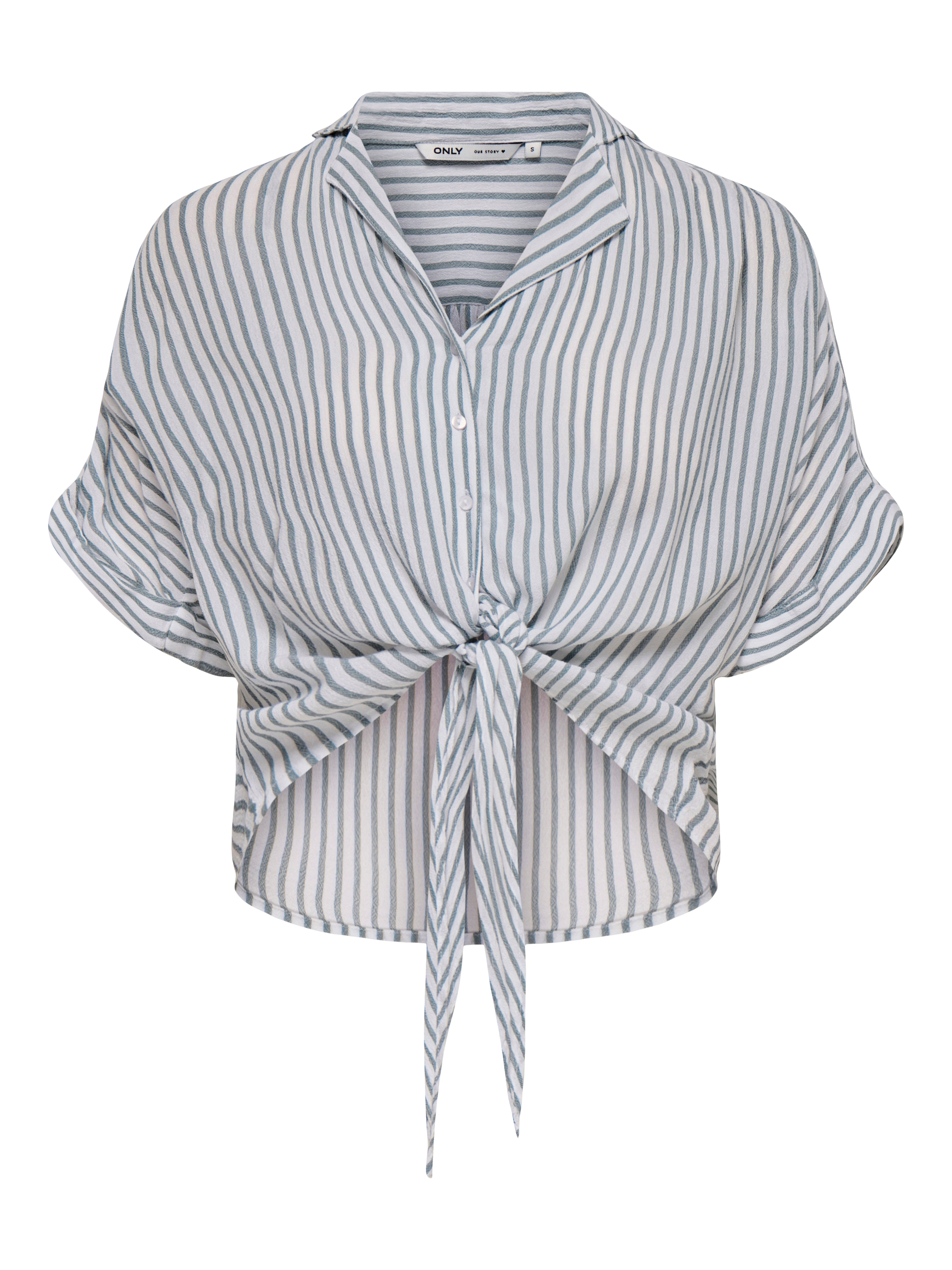Camicia Paula a Righe Verde e Bianco