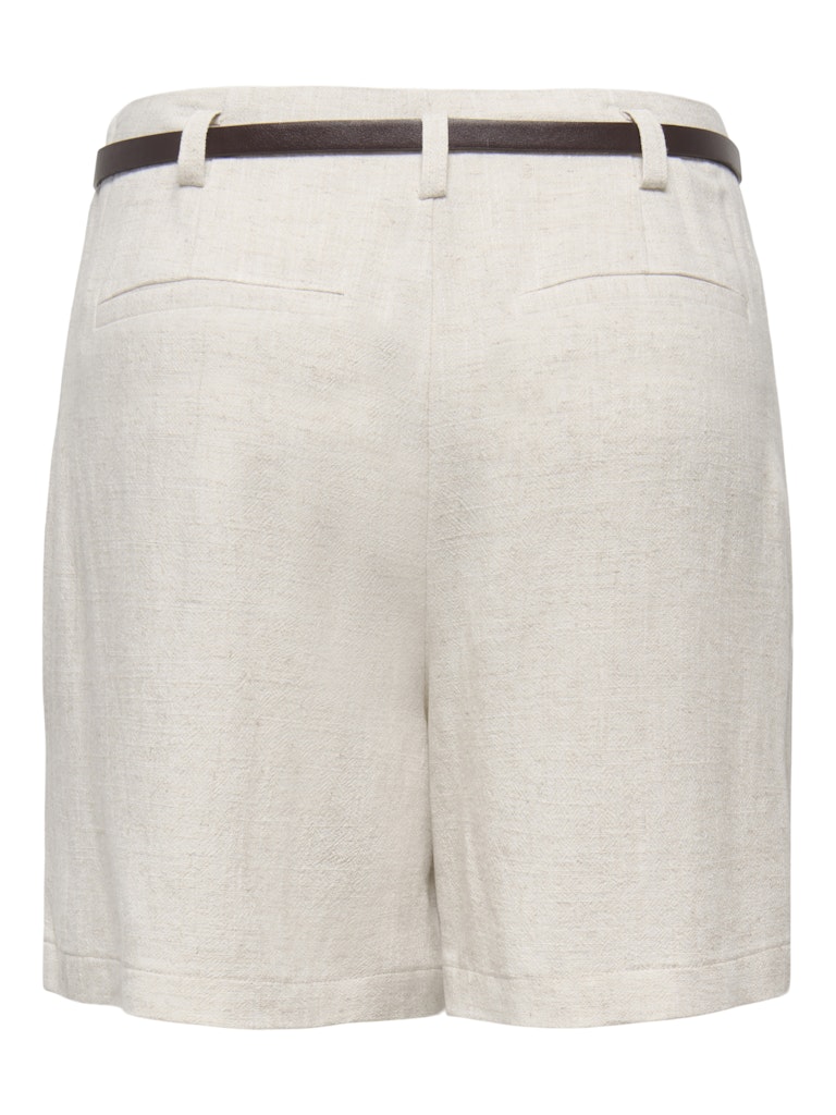 Shorts Siesta in lino sabbia con cinturina