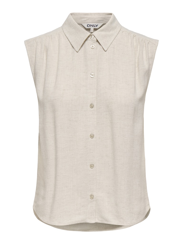 Gilet siesta lino beige chiaro
