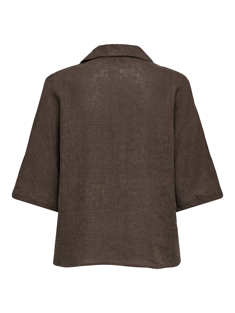 Camicia Bruxelles lino cioccolato