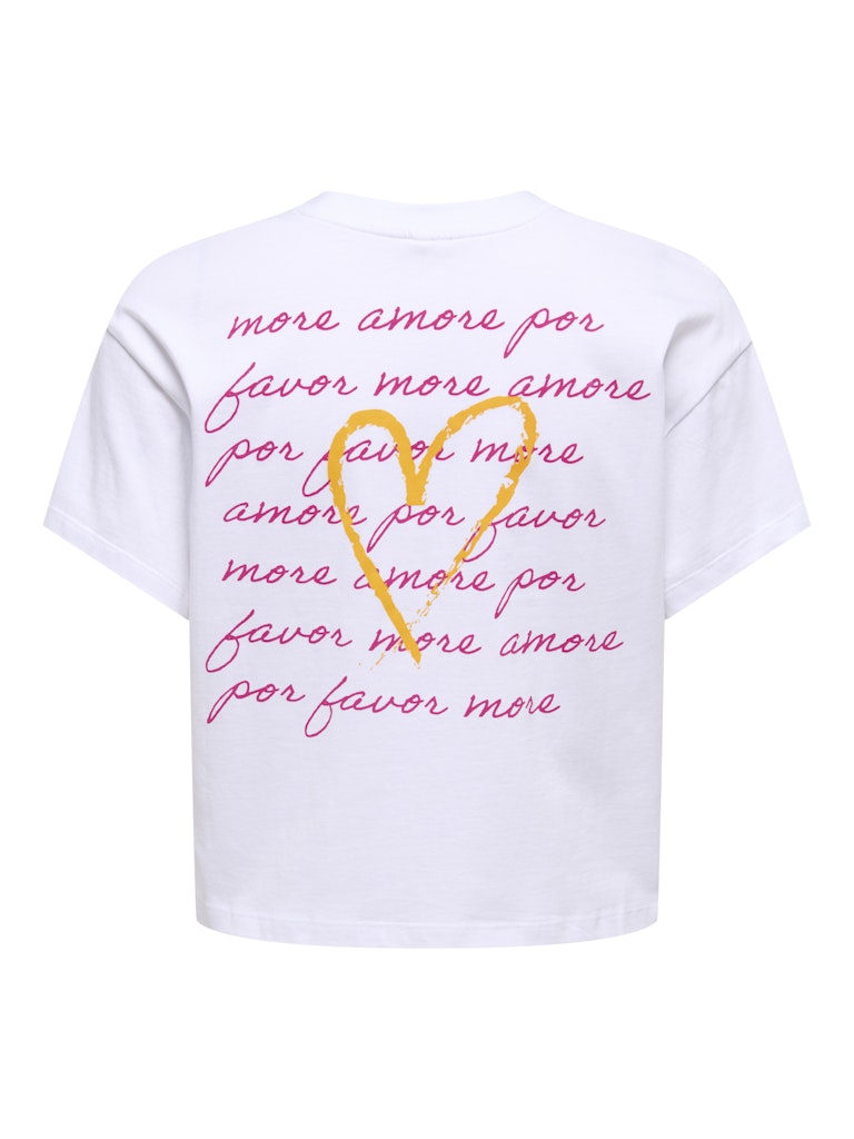 T-shirt Annabel Boxy Crop bianca