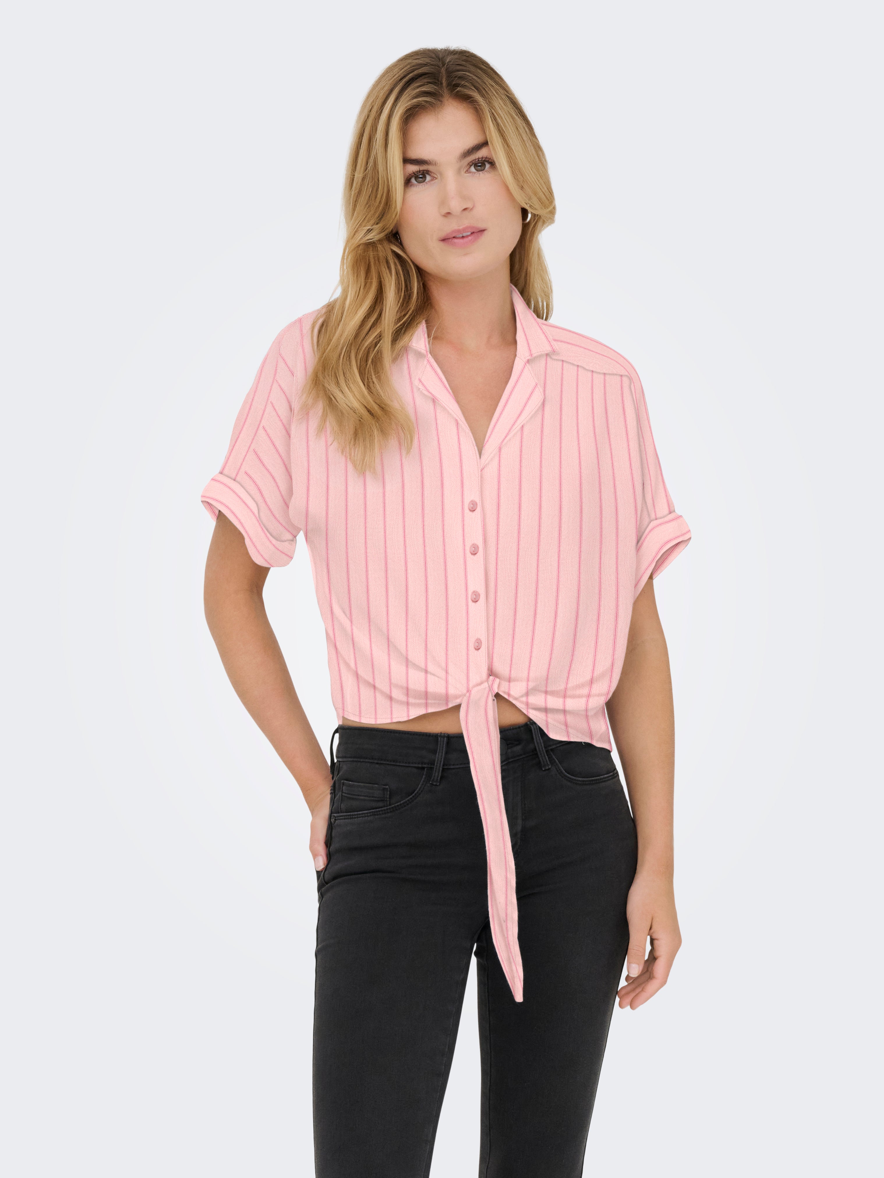 Camicia Paula a Righe Rosa