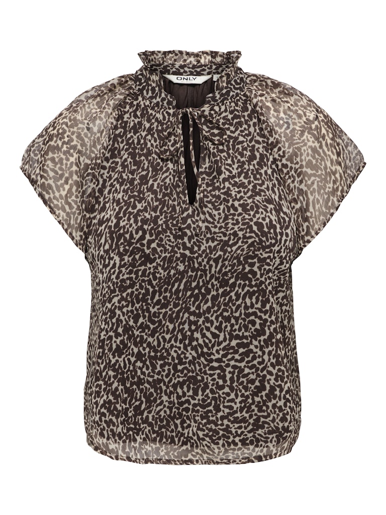 T-shirt Leri cioccolato maculata