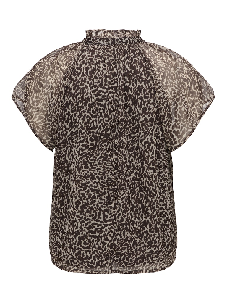 T-shirt Leri cioccolato maculata