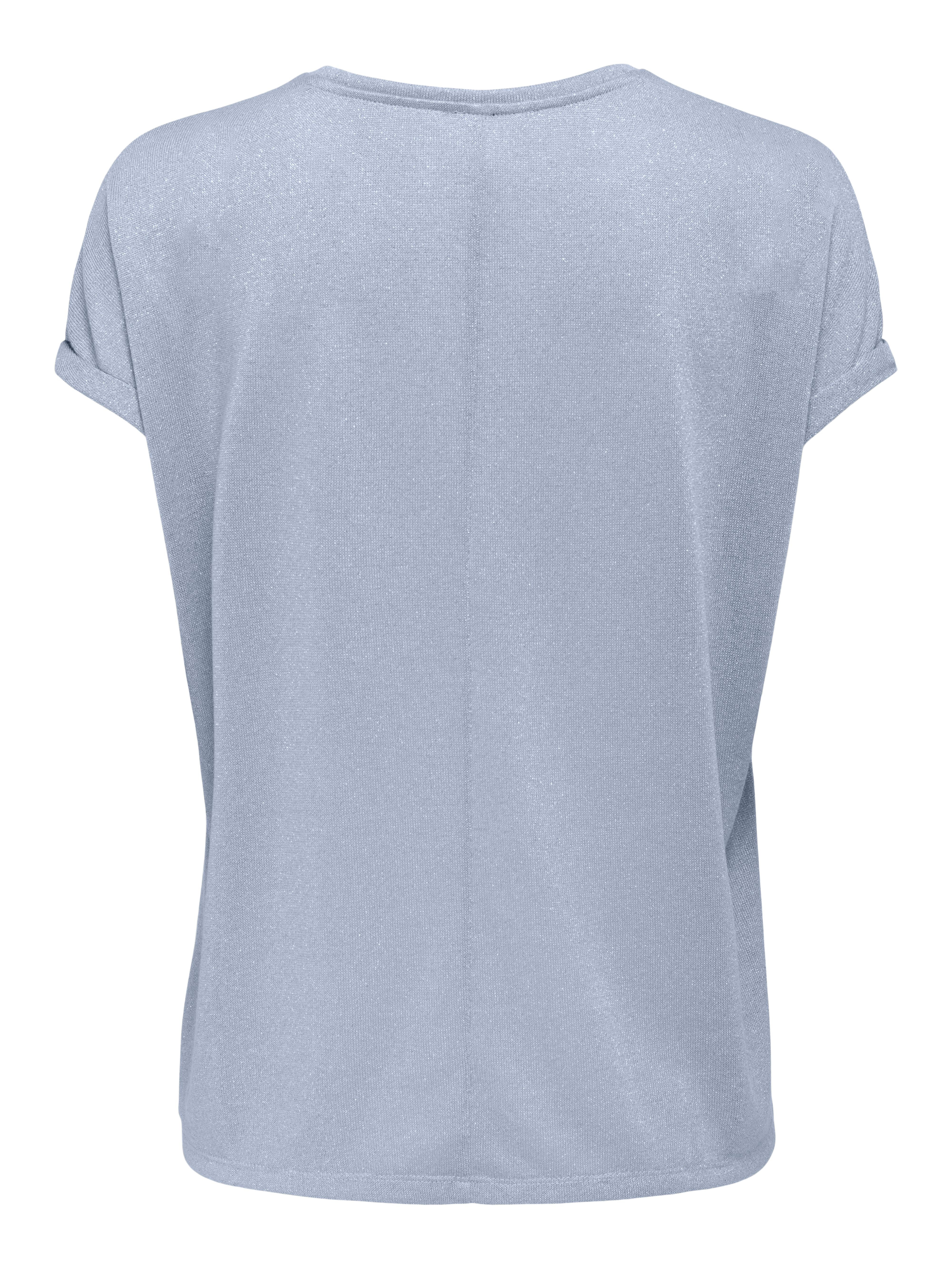 T-Shirt Glitter Azzurro Polvere