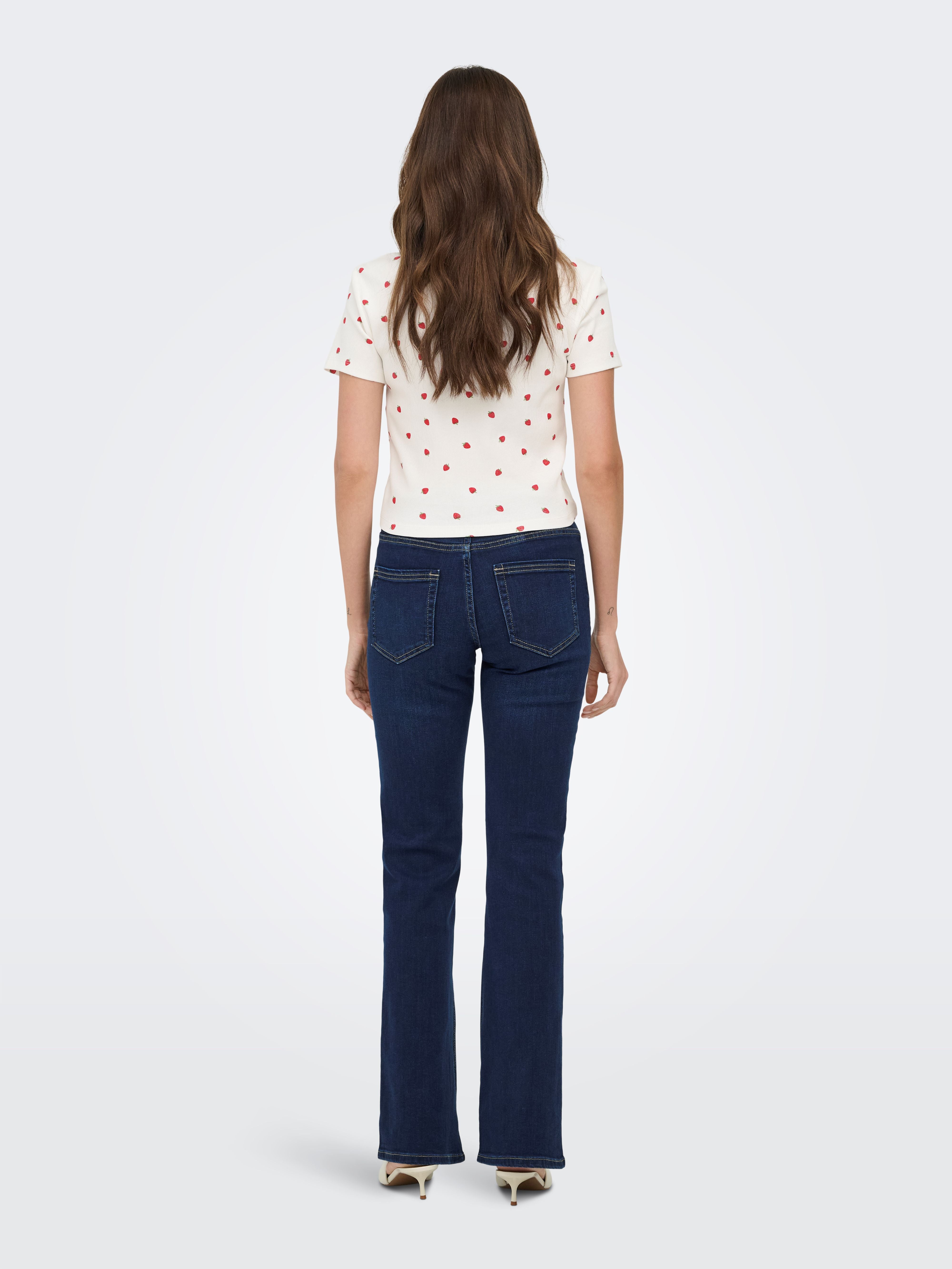 T-shirt Fenja a Costine Fragola