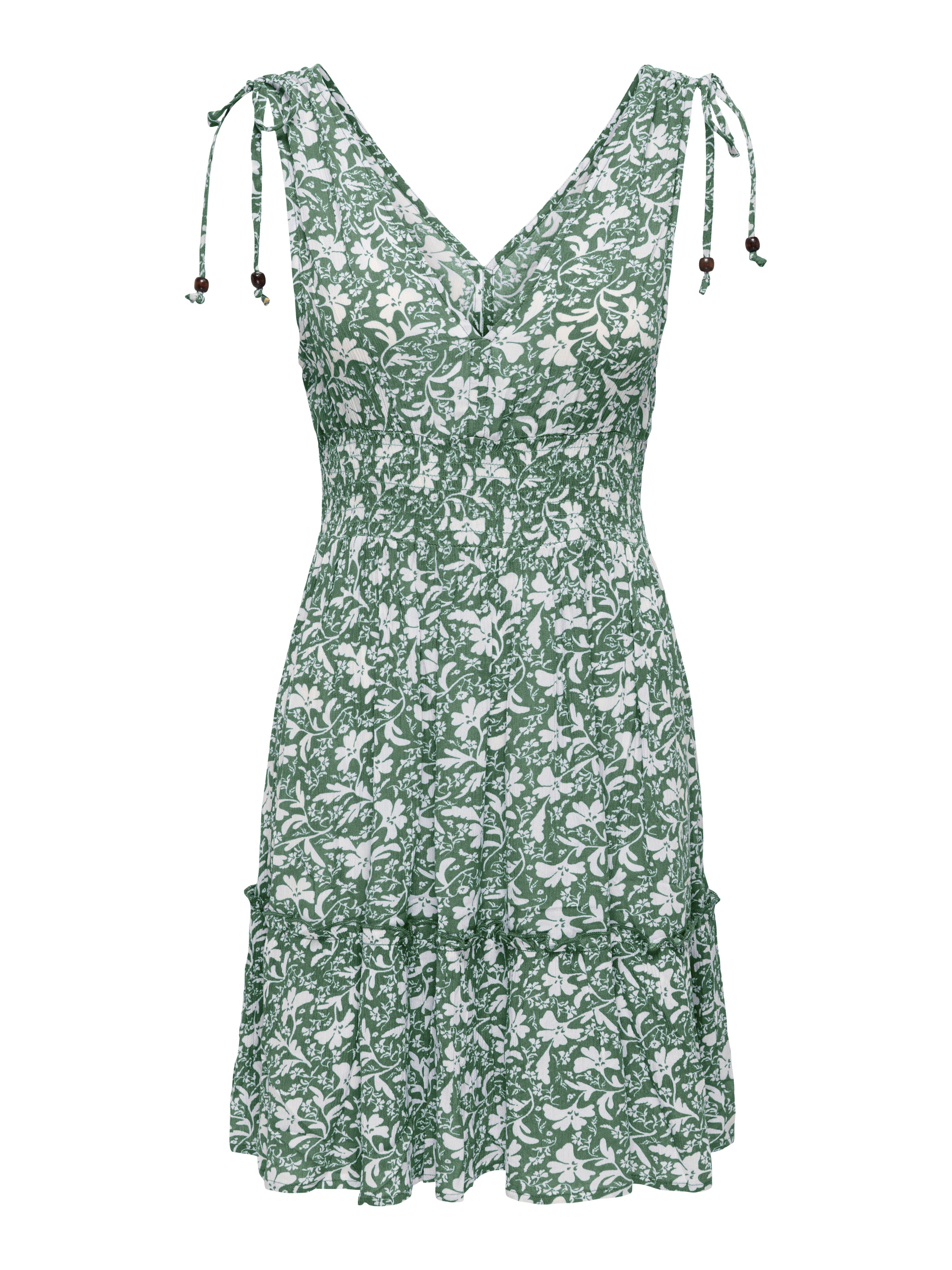 Abito Fernanda a Fiori Verde