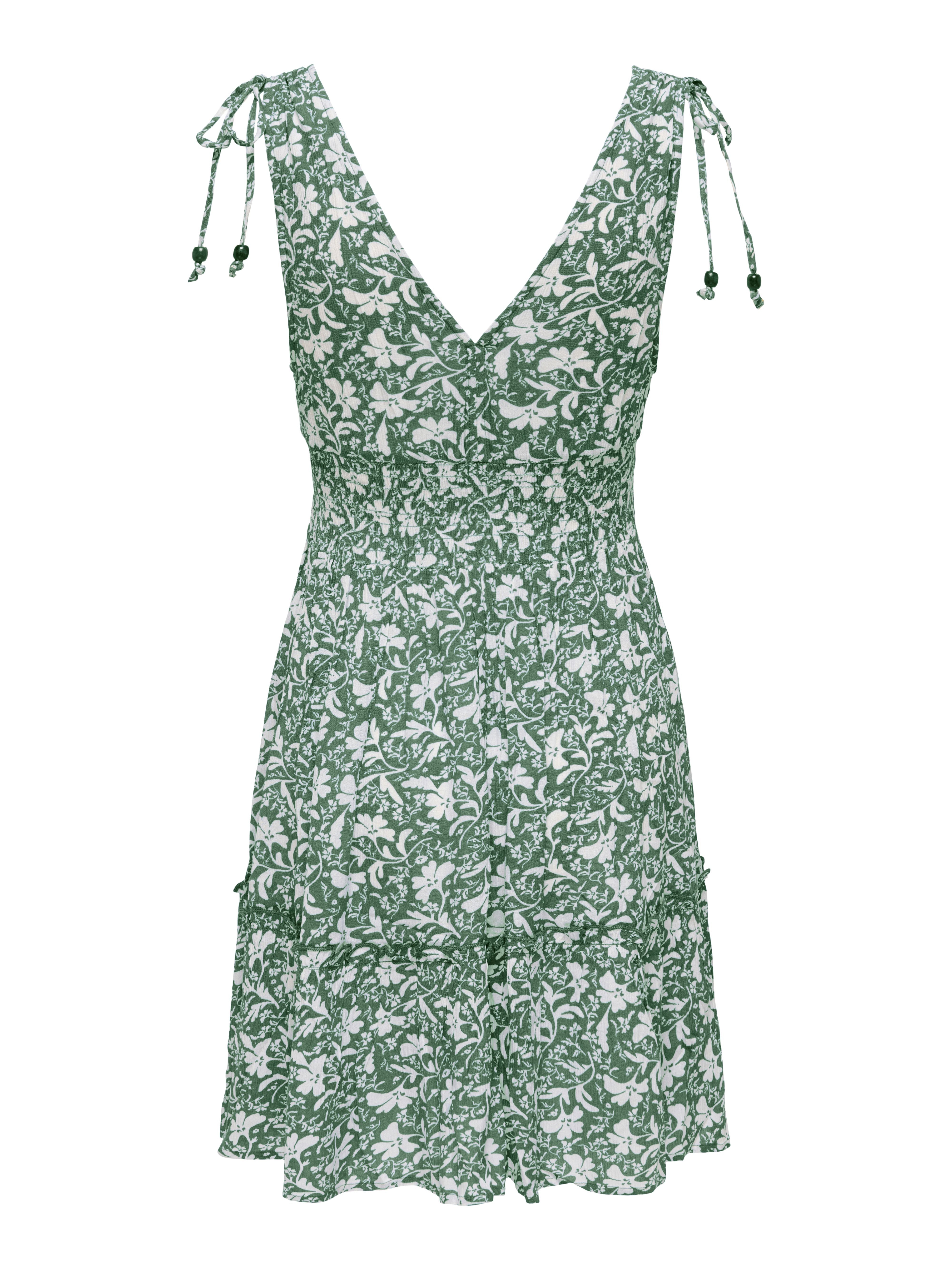 Abito Fernanda a Fiori Verde