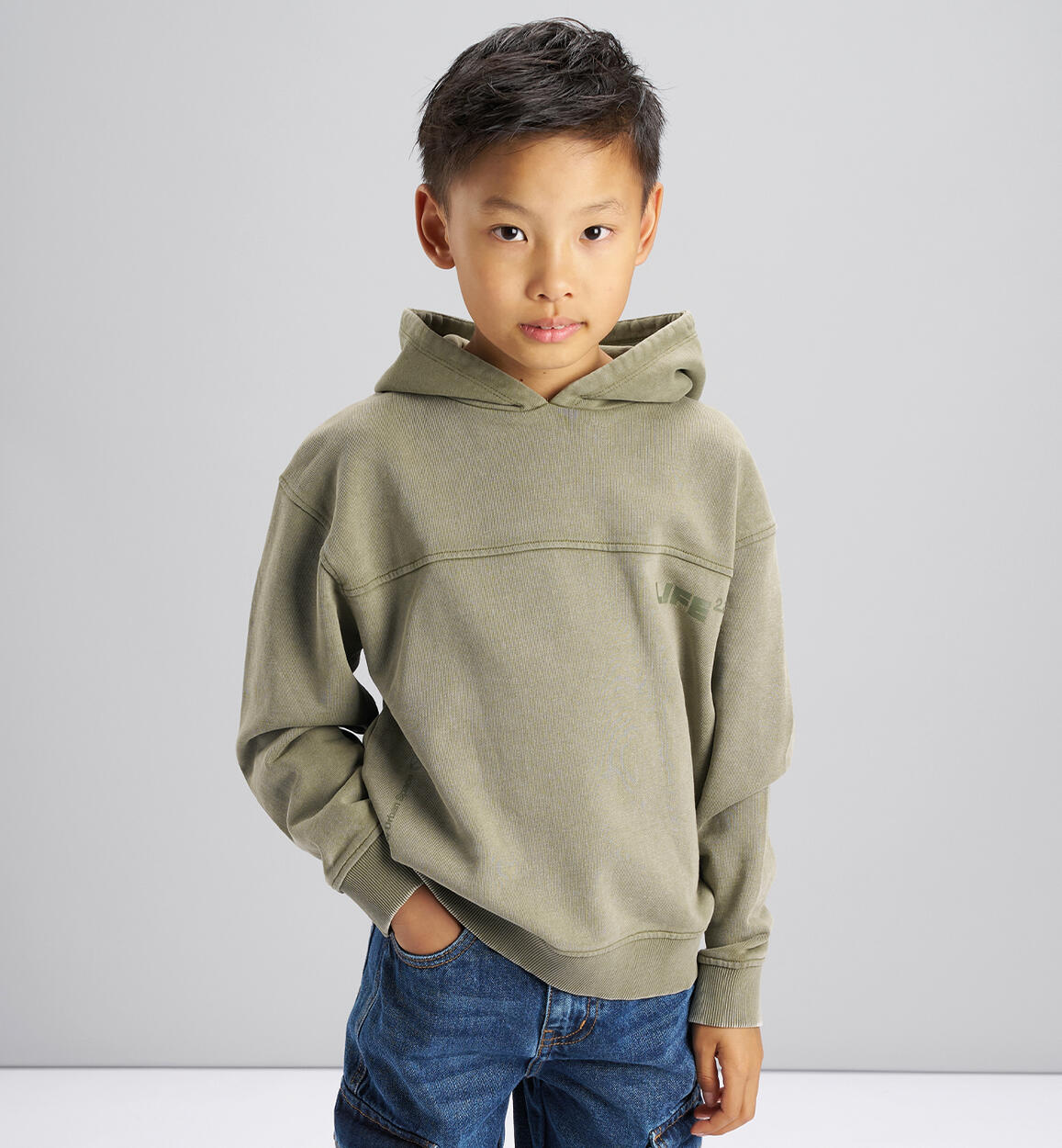 Felpa IDO life verde salvia