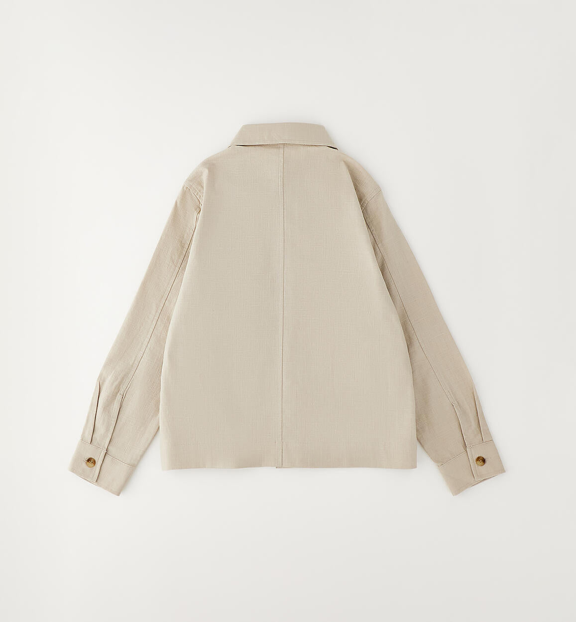 Giacca Oliver Leggera in Misto Lino Beige