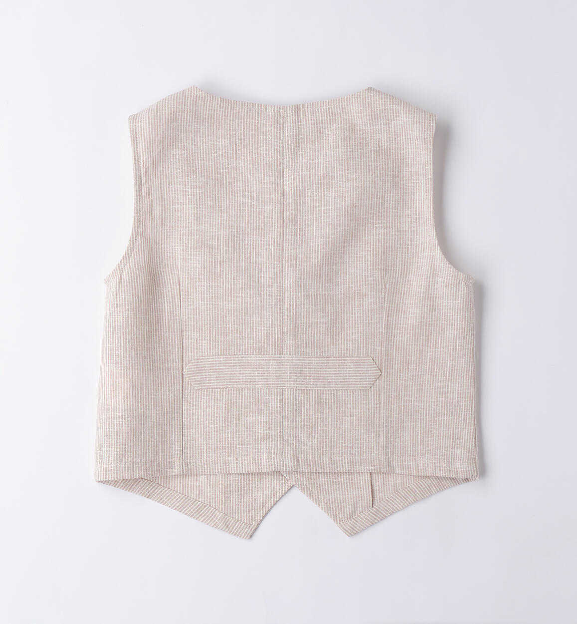 Gilet righe sabbia bianco junior Feel
