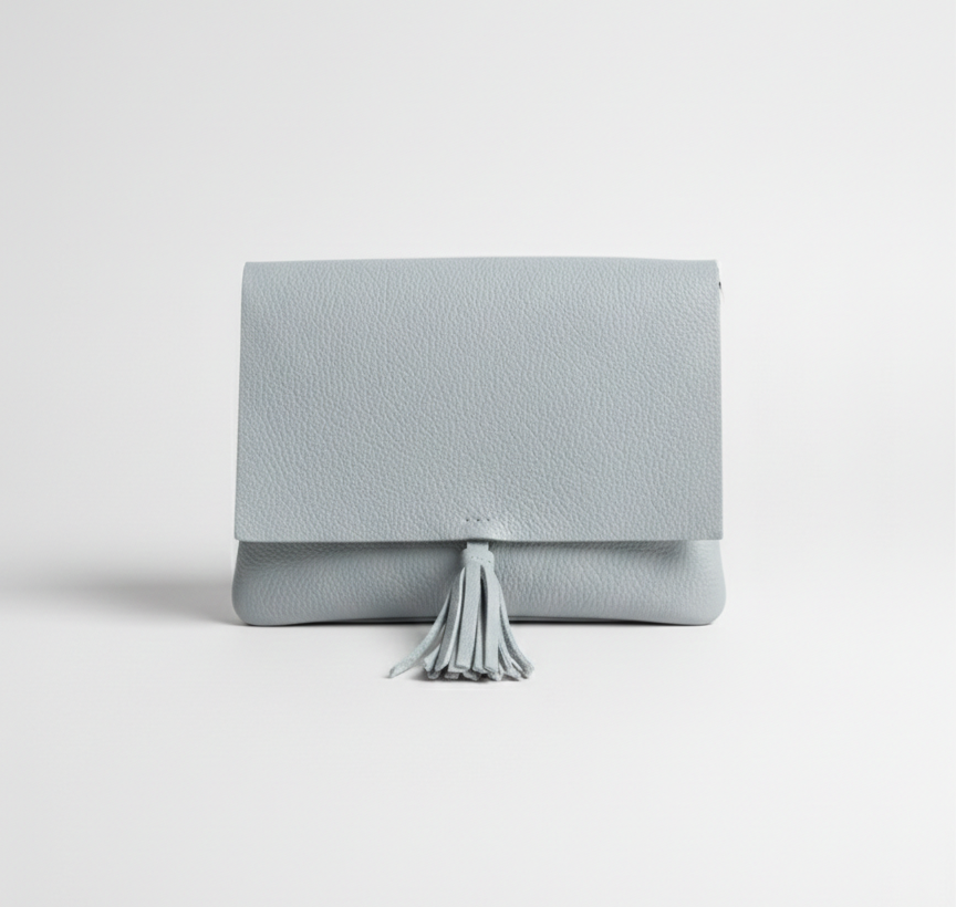 Pochette a Busta con Nappina Azzurro Polvere