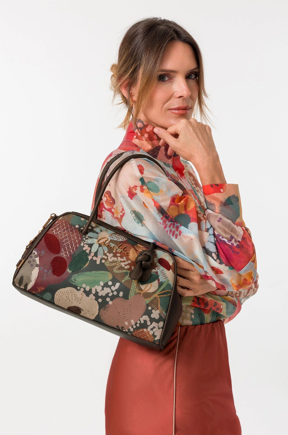 Borsa a Mano con Tracolla Donna Anekke Blossom
