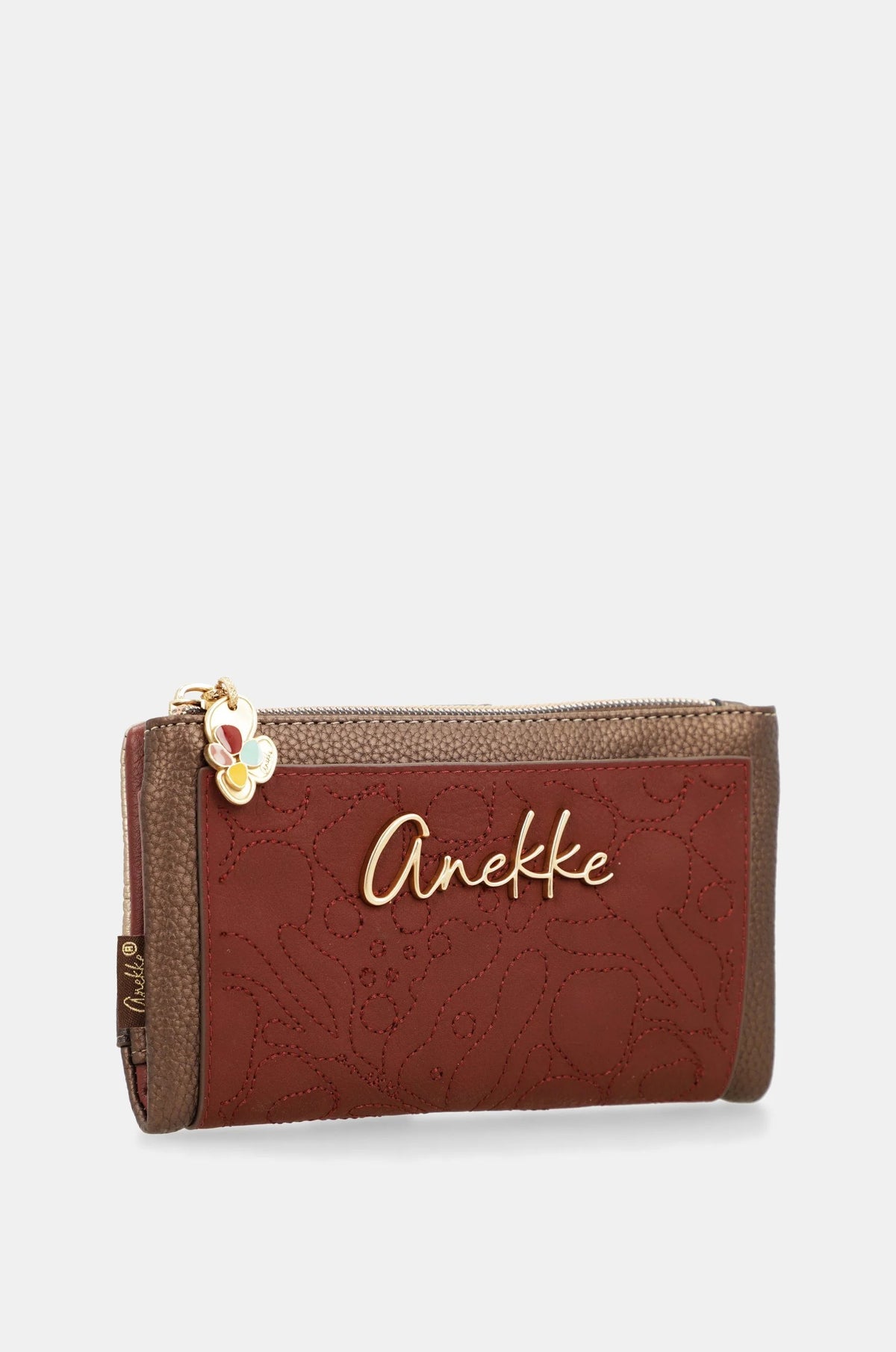Anekke Blossom Portafoglio Medio Rigido con Protezione RFID
