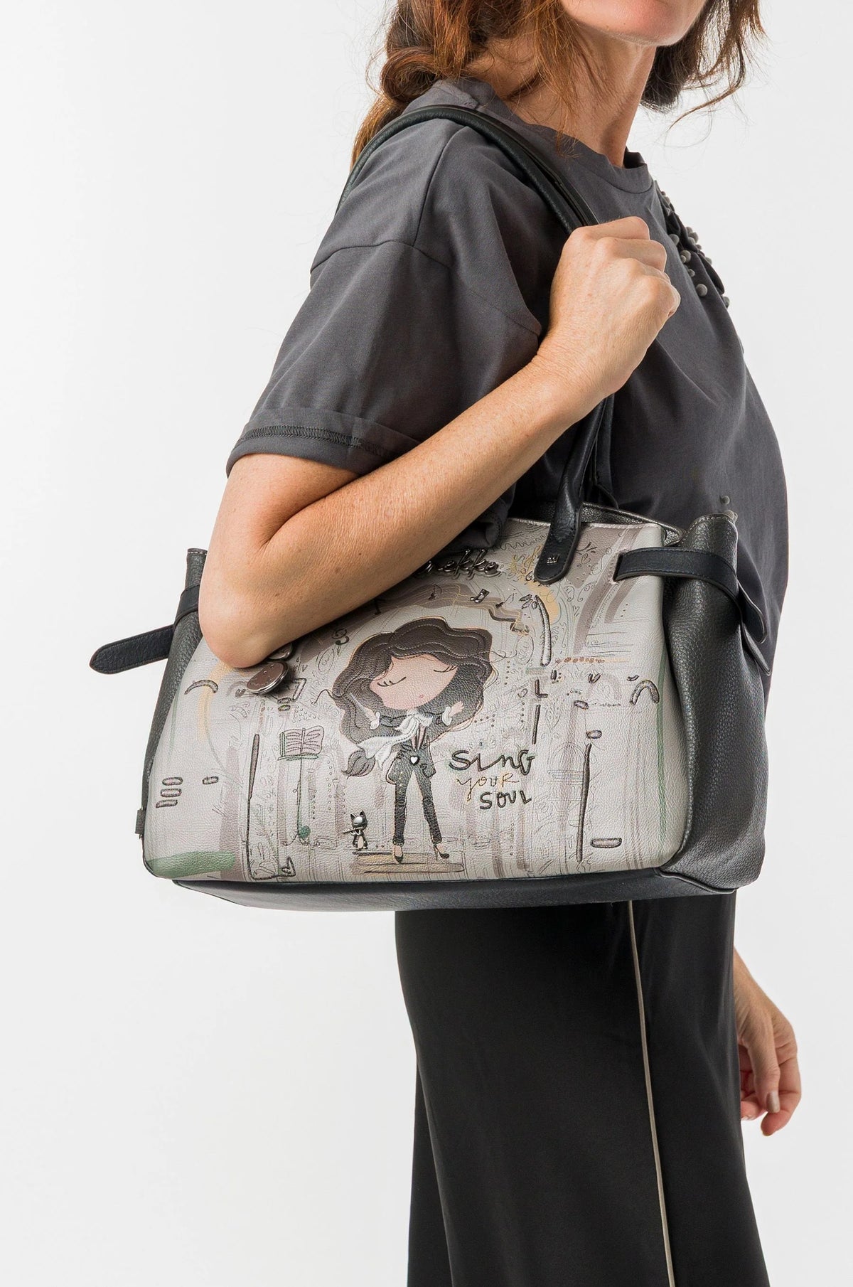Borsa a Spalla Grande Donna Anekke Collezione Sing Your Soul Orchestra