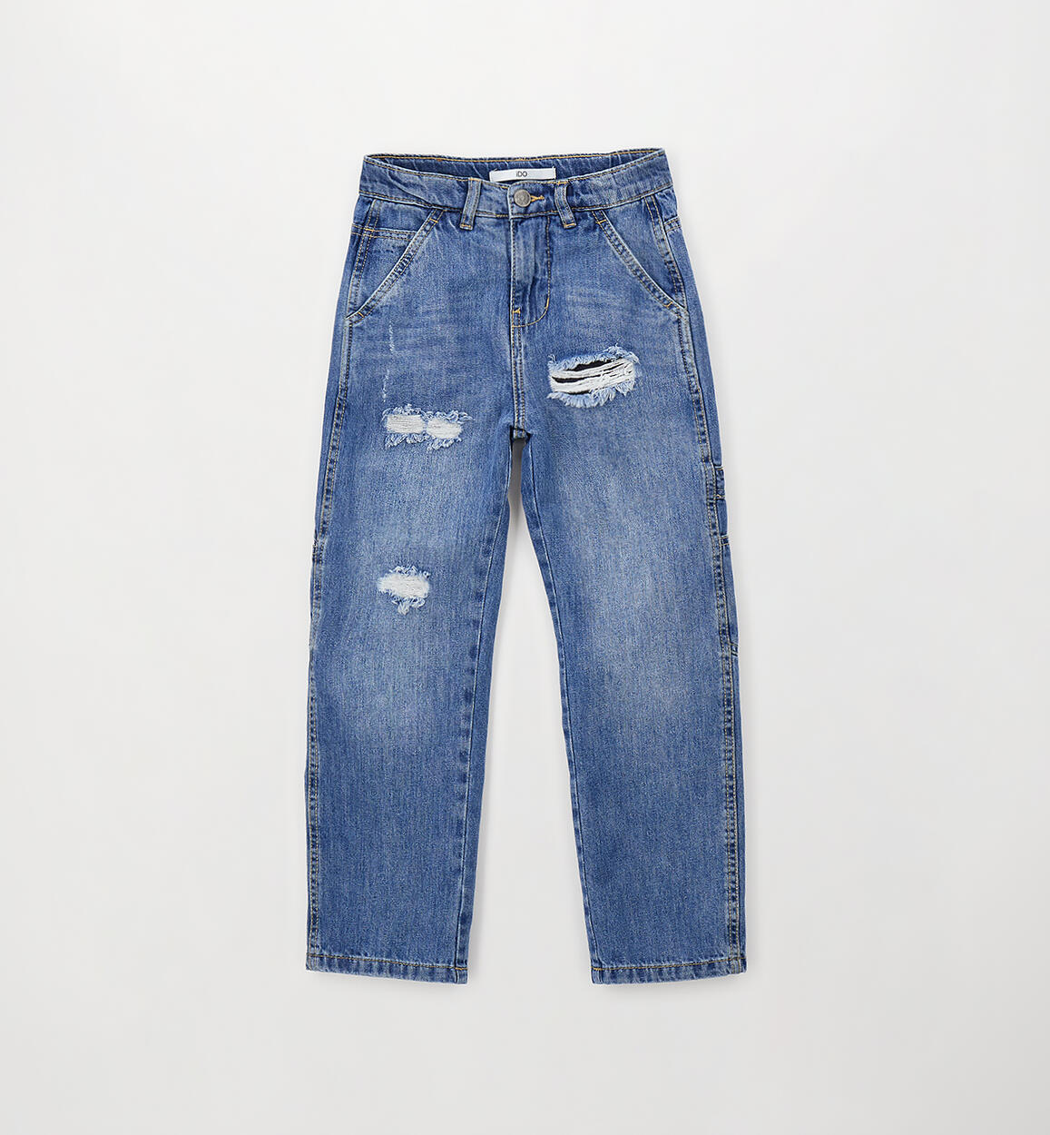 Jeans Slouchy Fit con Strappi