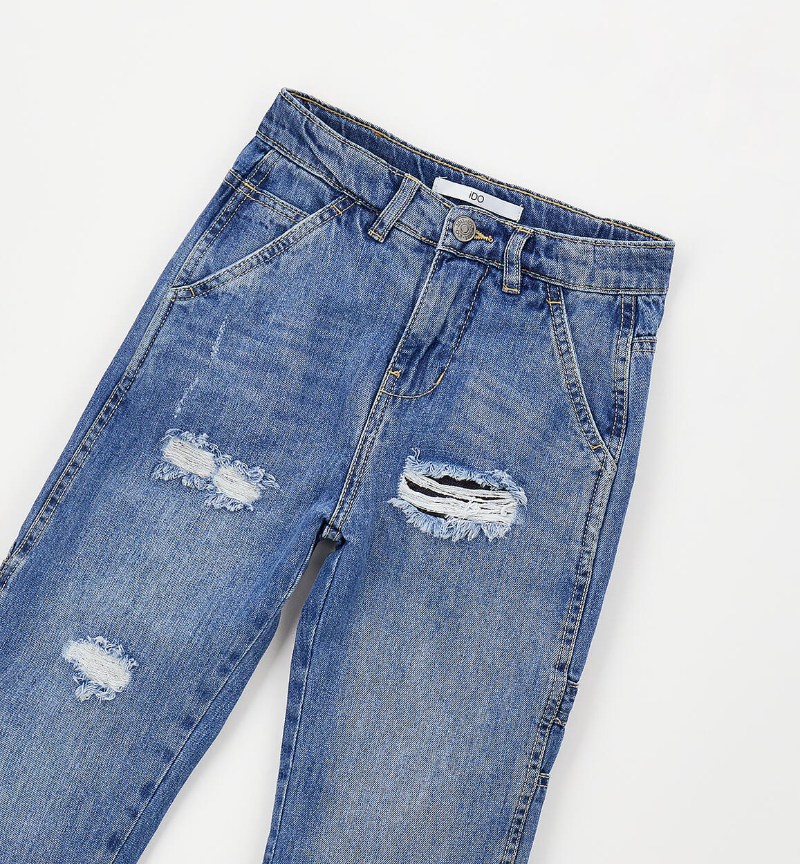 Jeans Slouchy Fit con Strappi