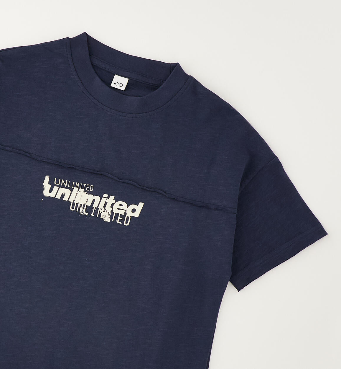 T-shirt Oversize Unlimited Blu Navy