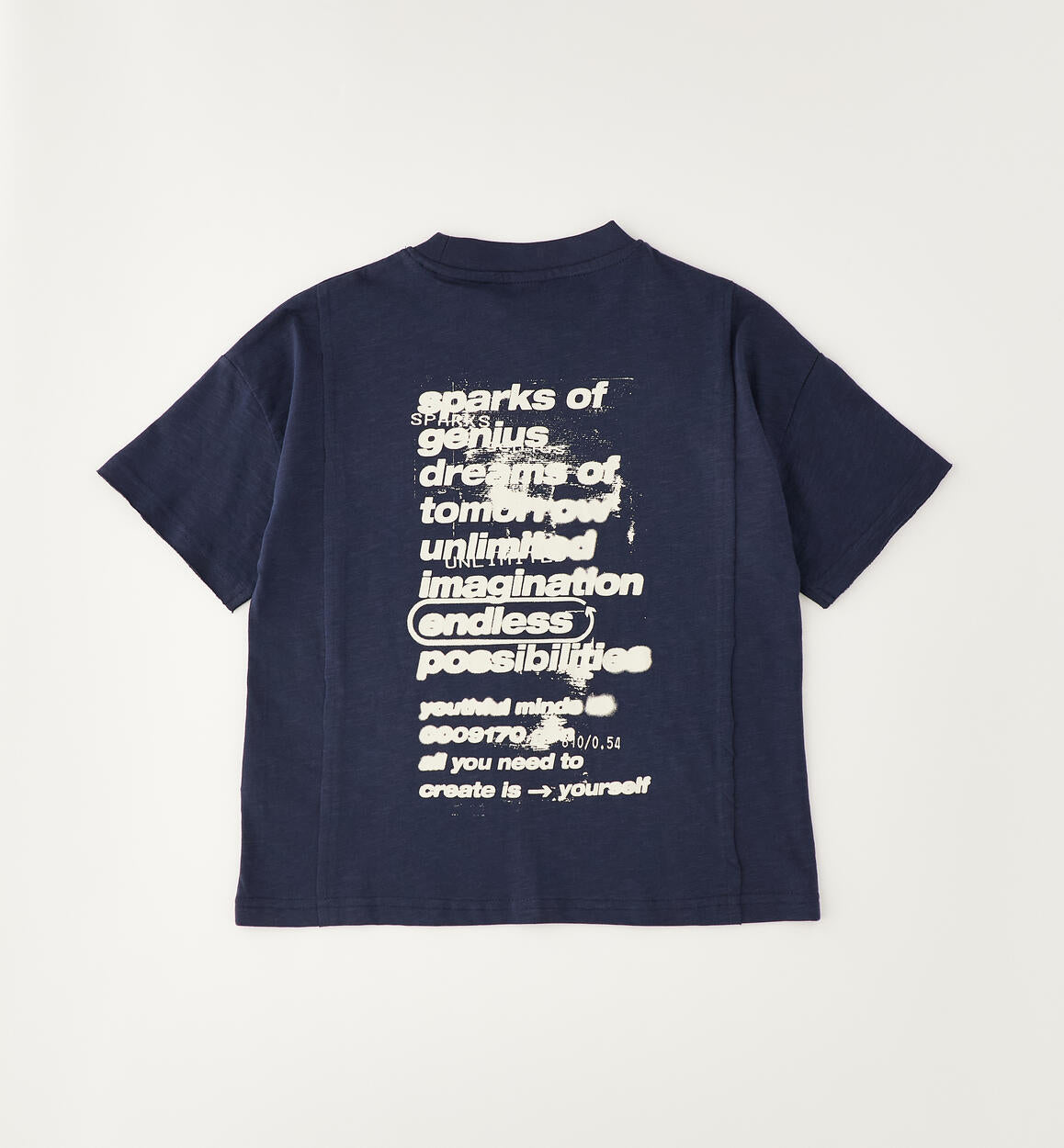 T-shirt Oversize Unlimited Blu Navy