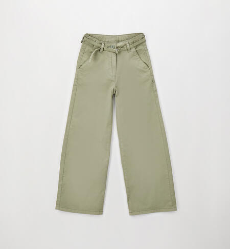 Pantaloni Urban Wide Leg con Cinturina