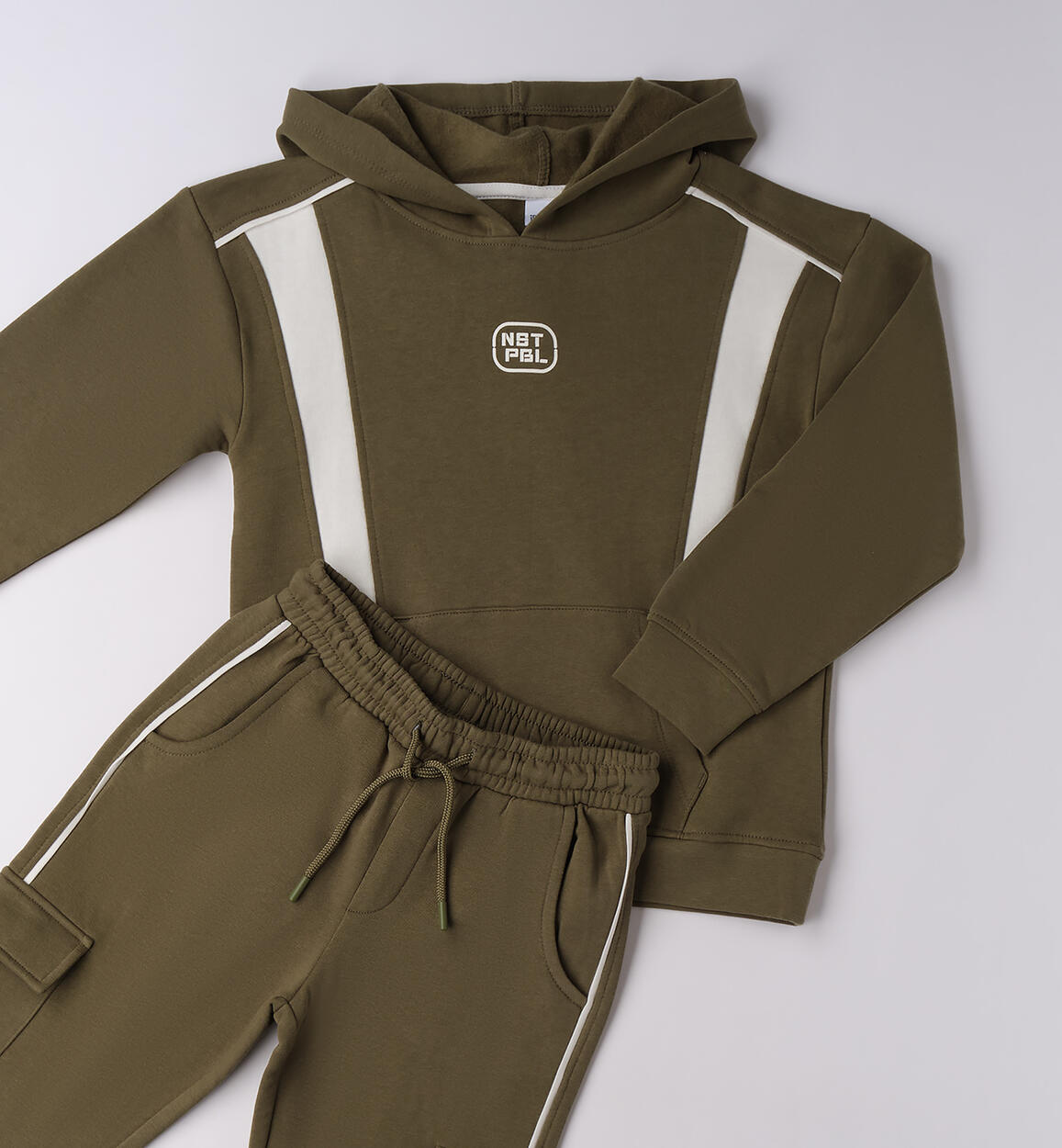 Completo tuta felpata Ido bicolor