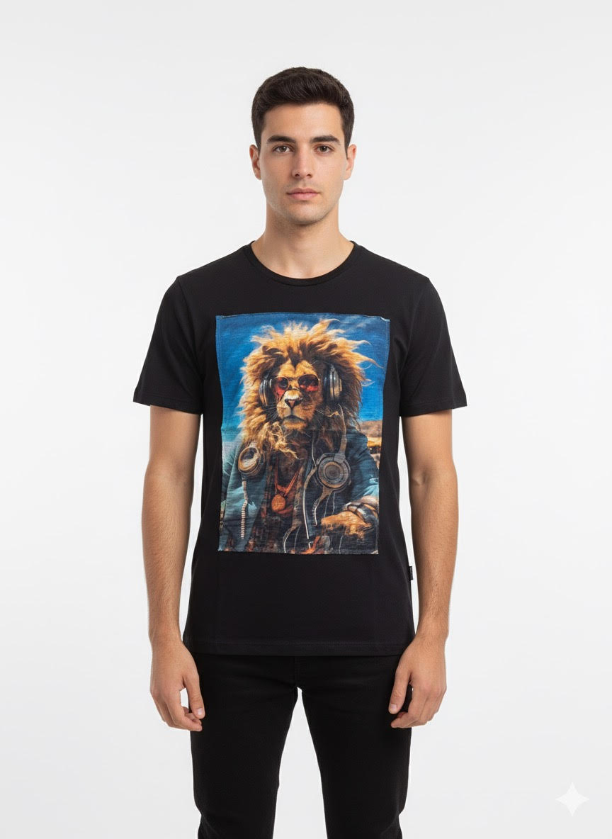 T-shirt Leone Nera