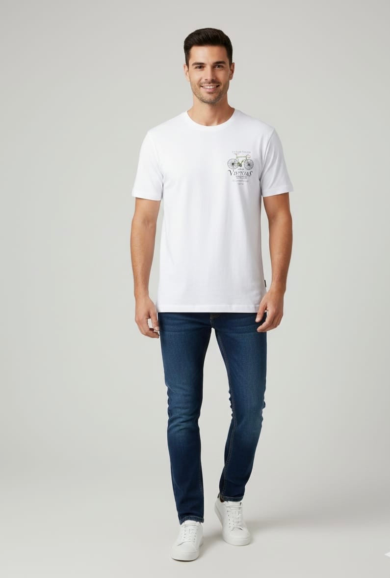 T-shirt Victors con Grafica Vintage bianca