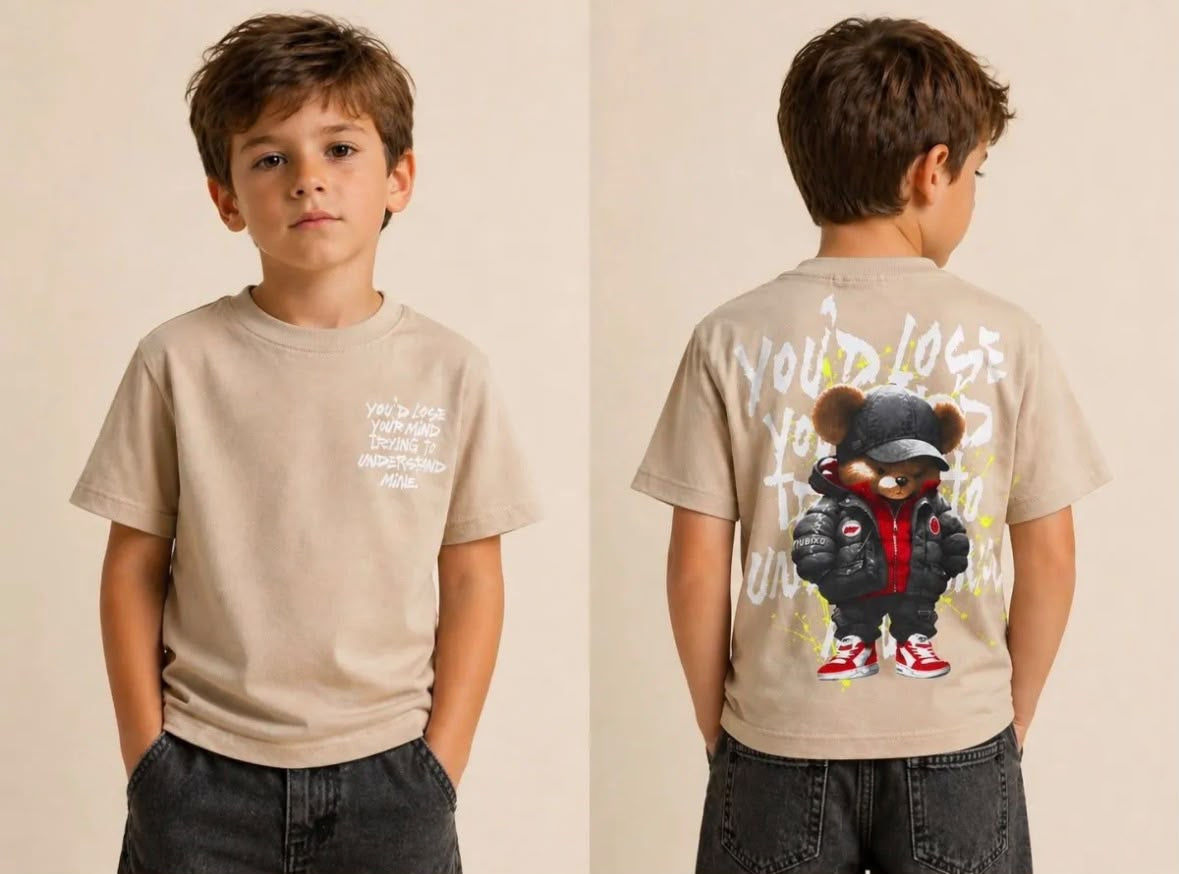 T-Shirt Street Bear Mind Beige