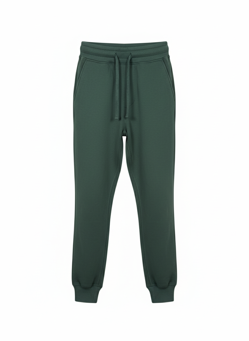Pantalone tuta felpato Sidney verde Bosco