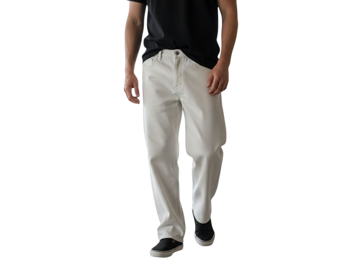 Jeans WHT loose fit  panna