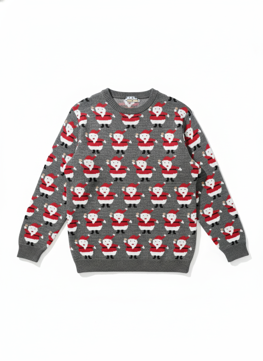 Maglione Natale Santa Grey