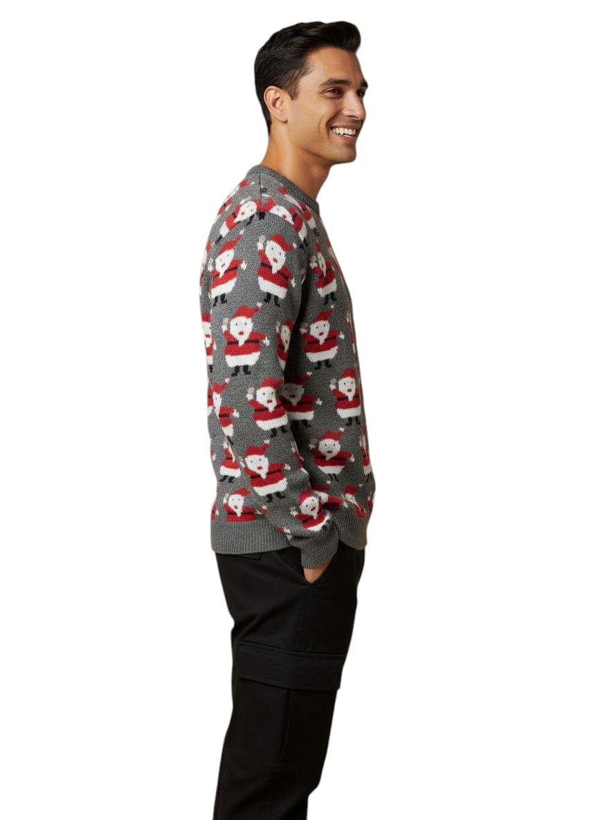 Maglione Natale Santa Grey