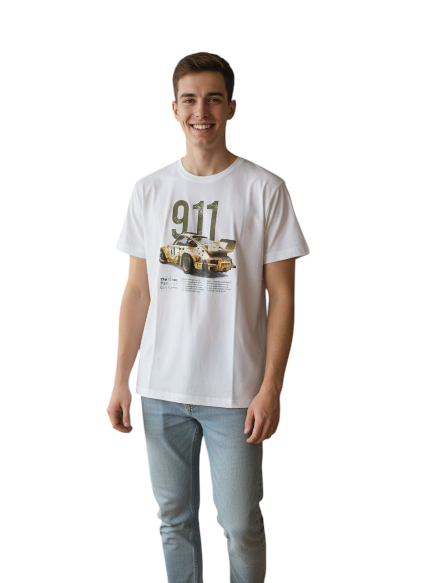 T-shirt 911 Bianca