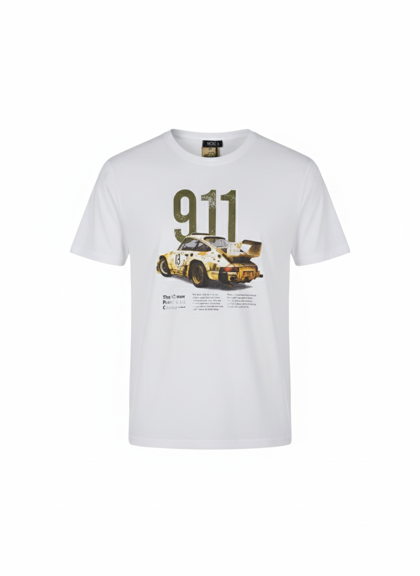 T-shirt 911 Bianca