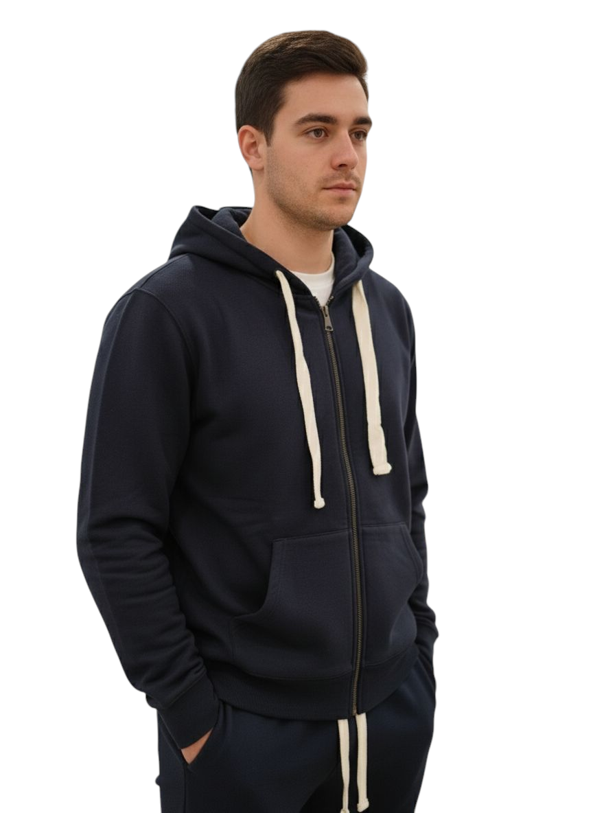 Felpa felpata Camberra blu