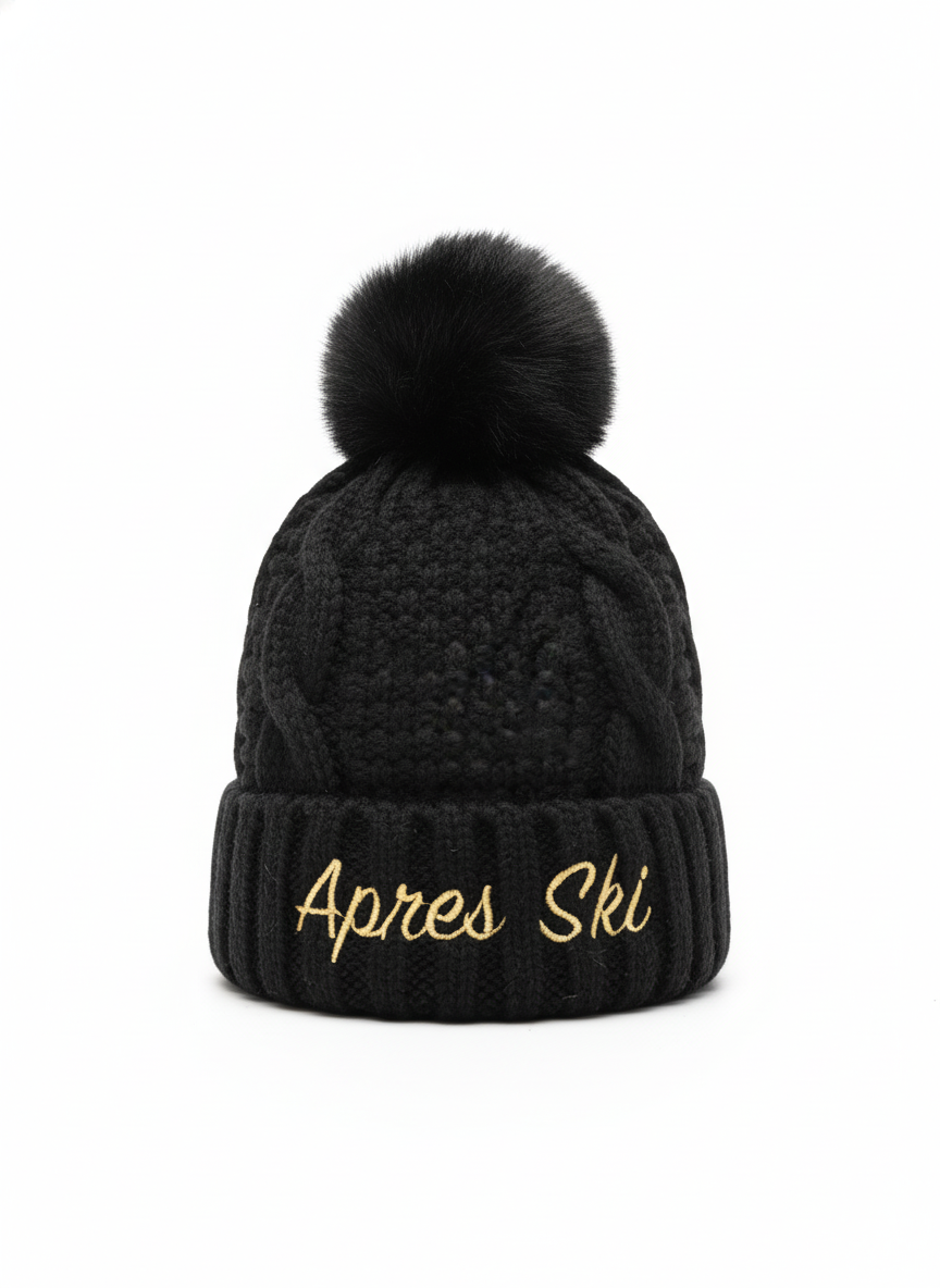 Cappellino Natale Junior nero Apres ski