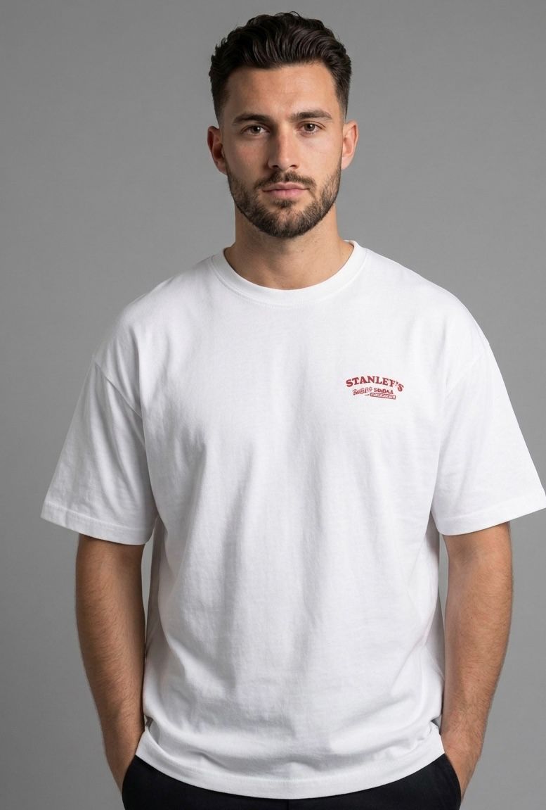 T-shirt Fred bianca Stanley relaxed fit