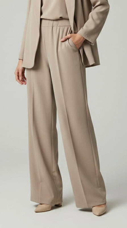 Pantalone leggero Murano nocciola chiaro