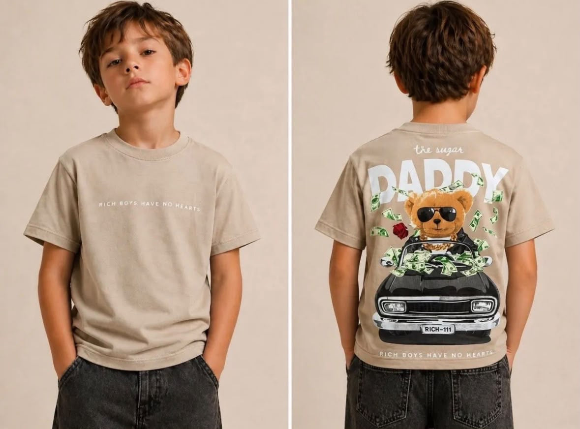 T-Shirt Rich Bear Beige