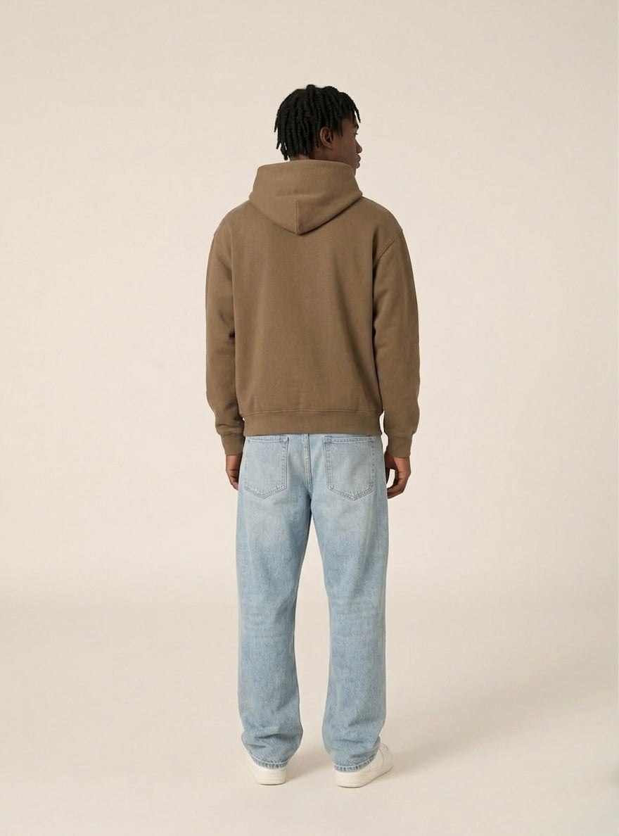 Felpa Monaco boxy fit tortora