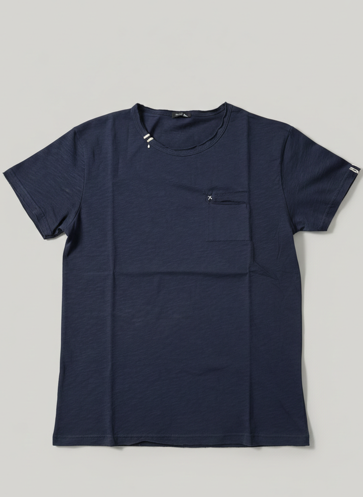 T-shirt slow Blu